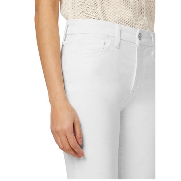 Joe's Jeans Provocateur Jeans w Frayed Hems in Jenny Wash (White) w MEASUREMENTS - Picture 4 of 15